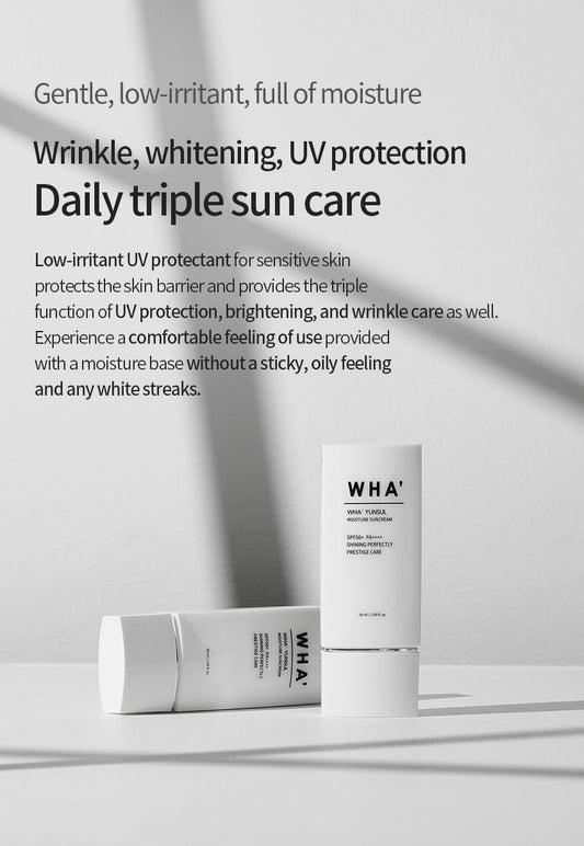 WHA’ YUNSUL – Moisture Sun Cream SPF 50+